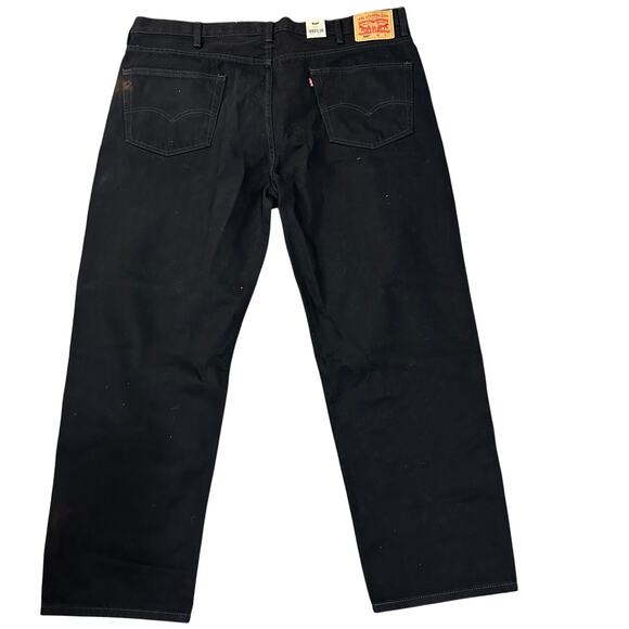 LEVI'S Men's 550 Relaxed Fit Jeans (Big & Tall) Size 46X32 In Black - Picture 5 of 16